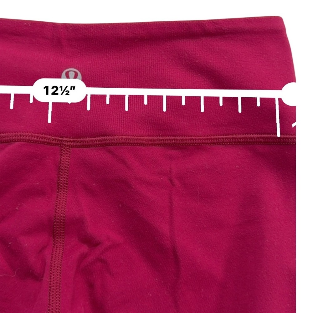 Lululemon Wunder Under Mid-Rise Cropped Leggings Womens 4 Berry Pink - Picture 7 of 8
